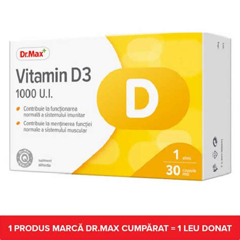 Dr Max Vitamina D 2000UI 60 Capsule Moi 190 Produse