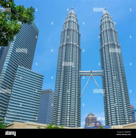 Petronas Tower 3 And The Petronas Twin Towers Kuala Lumpur Malaysia