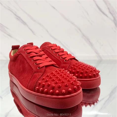 Lace Up Cl Andgz Patent Leather Red Bottoms Shoes Low Cut For Men Red