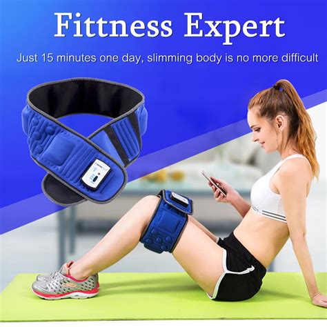 Buy Electric Abdominal Stimulator Body Vibrating Slimming Belt Belly Muscle Waist Trainer