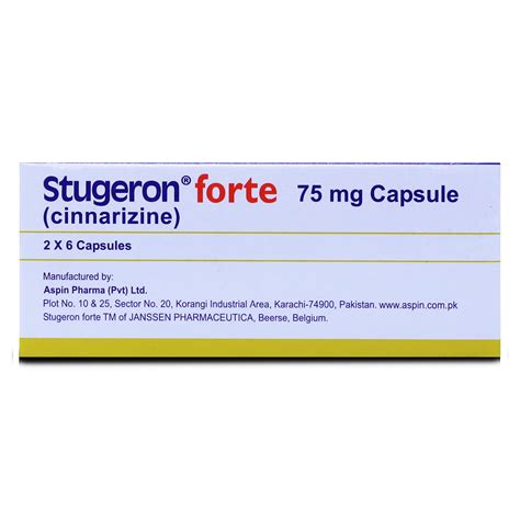 Stugeron Forte Mg Capsule S Uses Benefits Side Effects