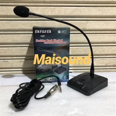 Jual Mic Podium Aiwa Aw Microphone Meja Aiwa Aw Podium Kabel