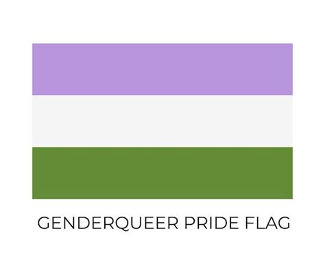 Premium Vector Genderqueer Pride Flag Symbol Of Lgbt Community Vector