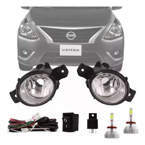 Kit Farol Auxiliar Milha Nissan Versa Led Frete Gr Tis