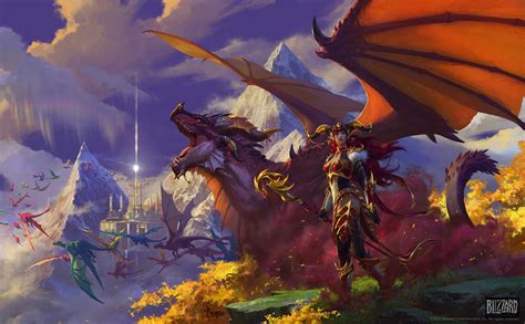 Dragonflight L Artwork D Alexstrasza Par Bayard Wu World Of