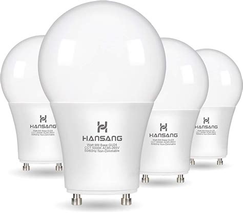 Hansang A19 LED Bulb Gu24 Light Bulb Base 9W 100W Equivalent 900