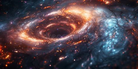 Captivating Cosmic Black Hole Vortex with Swirling Nebula and Stunning ...
