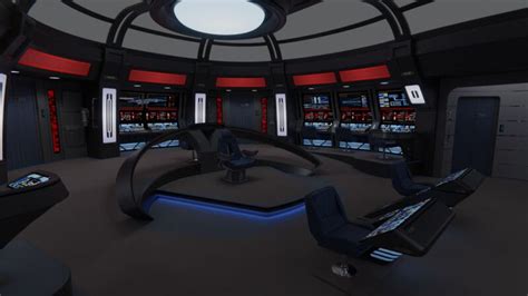 USS Lexington-B Bridge | Star Trek Starship Interior