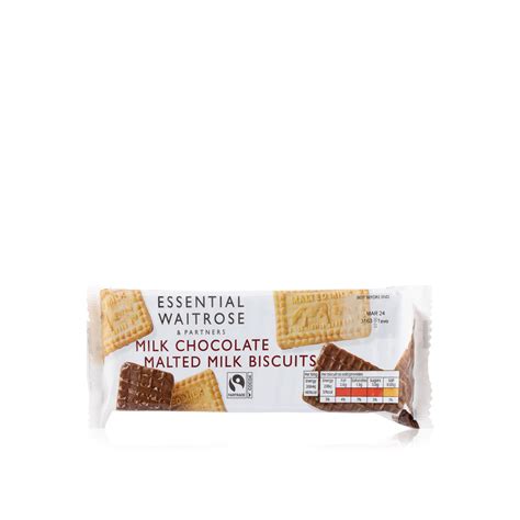 Waitrose Essential Chocolate Malted Milk Biscuits G Waitrose Uae