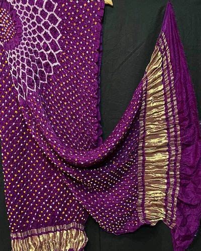 Pure Gaji Silk Makdi Jaal Bandhani Dupatta at Rs 4999 00 बधन