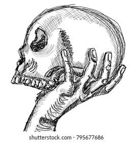 Hand Holding Skull Photos and Images | Shutterstock