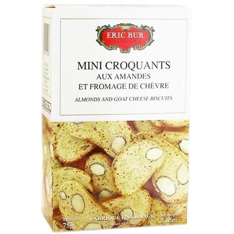 Eric Bur Mini Croquants Aux Amandes Et Fromage De Ch Vre G