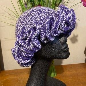 Handmade Crochet Ruffle Hat Etsy Uk