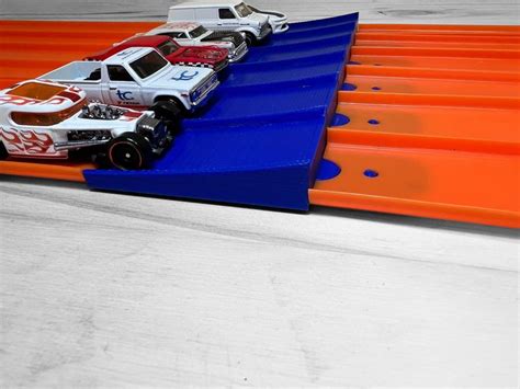 Super 6 Lane Raceway Compatible Jump Compatible With Hot Wheels And Matchbox Cars And Track