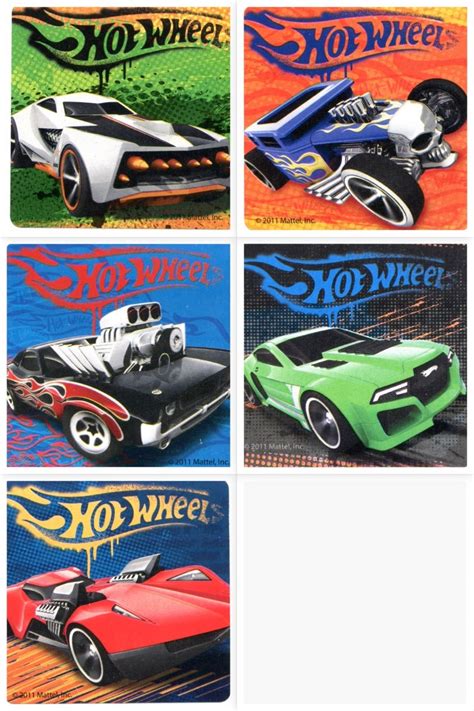 Hot Wheels Stickers Hot Wheels Classic Envelope Seals Party Favors Reward Charts For