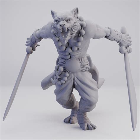 Hot Goblin タバクシー双剣 ミニチュア ホットゴブリン蛮族風TRPGコマ