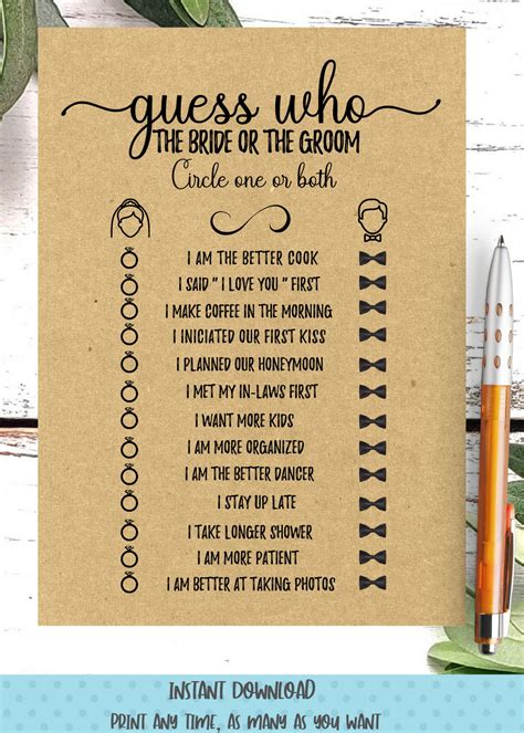 Pin On Bridal Shower Games