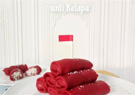 Resep Dadar Gulung Red Velvet Unti Kelapa Oleh Anjar Omafa Cookpad