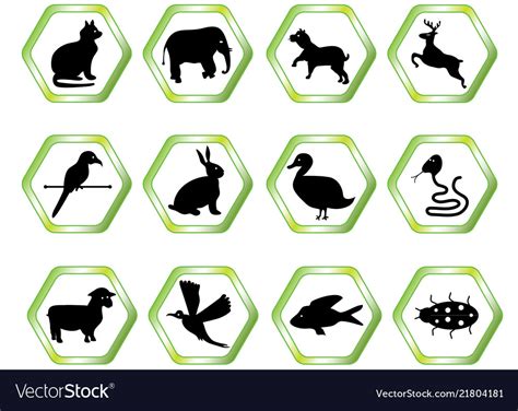 Animal symbols Royalty Free Vector Image - VectorStock