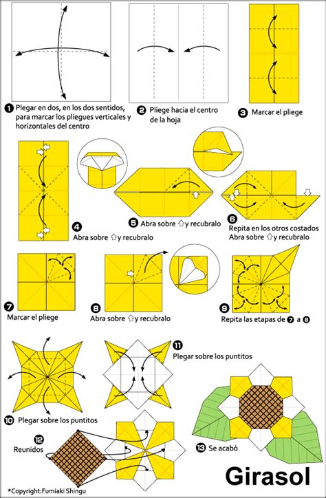 Origami Sunflower