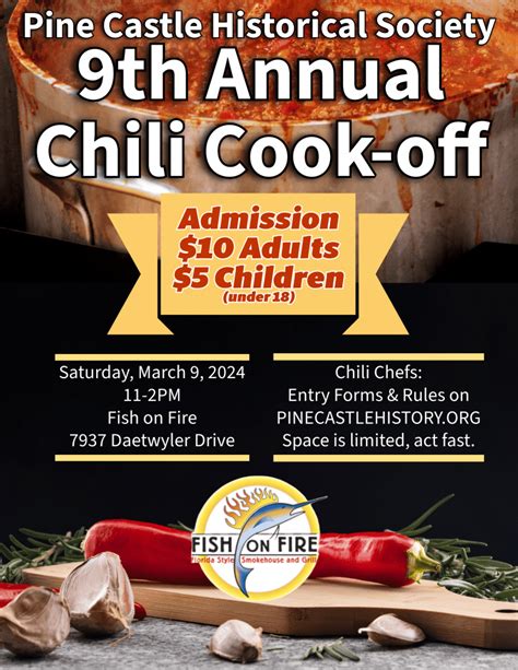 2024 9th Annual Chili Cook-Off - Pine Castle Historical Society, Inc.