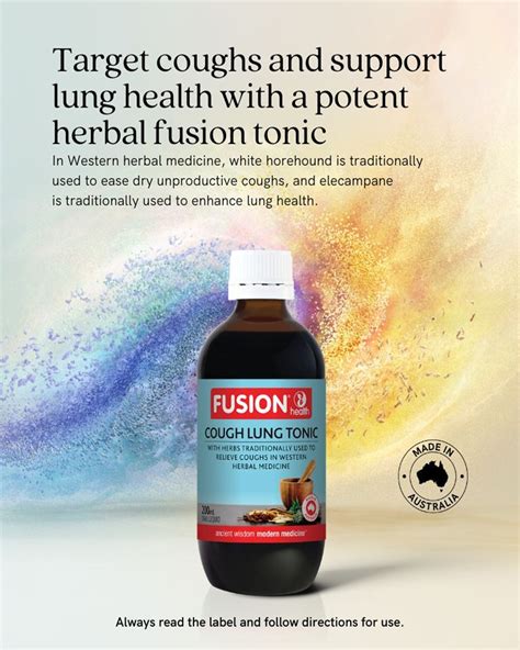 Fusion Health Cough Lung Tonic Natures Works