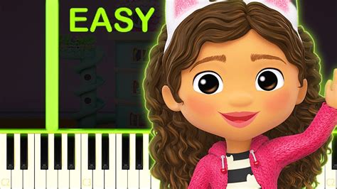 GABBYS DOLLHOUSE THEME EASY Piano Tutorial Chords Chordify