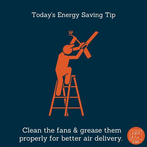 Energy Saving Tips - Clean your fan regularly | CAG