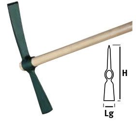 Leborgne Pioche Hache Douille Ronde Kg Sans Manche