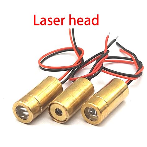 10PCS Laser Head 650nm 9mm 3V 50mW Laser Cross Diode Module Red Copper