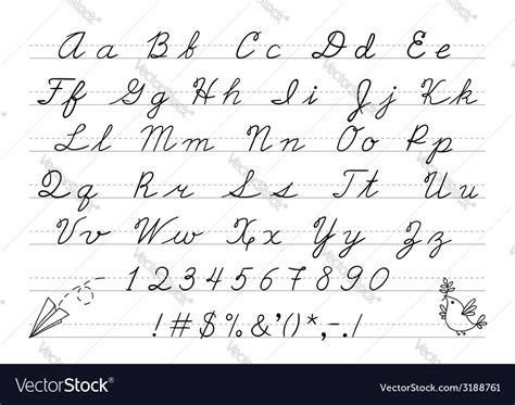 Upper Cursive Letters Download Printable Cursive Alphabet Free