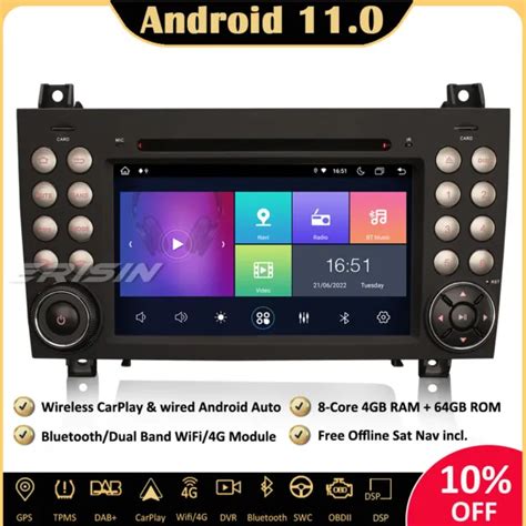 Core Dab Android Autoradio Gps Carplay Cd Mercedes Benz Slk Class