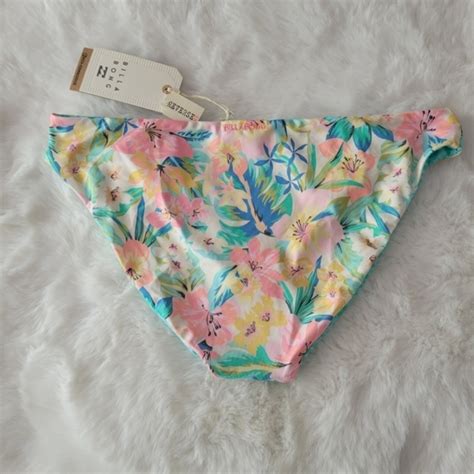 Billabong Swim Billabong Brand New Sweet Tropics Reversible Lowrider Bikini Bottoms Xl