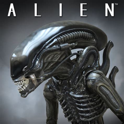 stl file alien  xenomorph monster shape automatic ballpoint pend