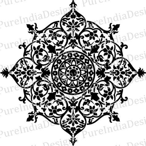 Mandala Svg Mandala Vector Logo Mandala Cutting File Indian - Etsy