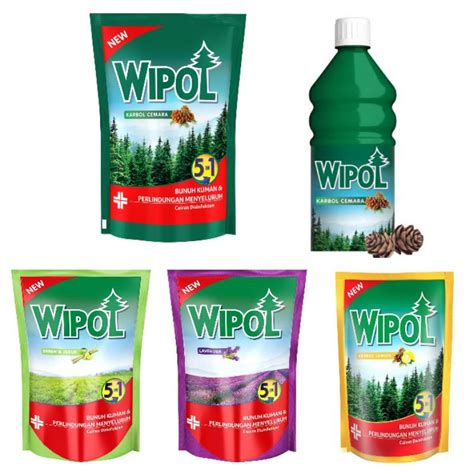 Jual WIPOL KARBOL WANGI CEMARA LEMON SEREH DAN LAVENDER REFFILE