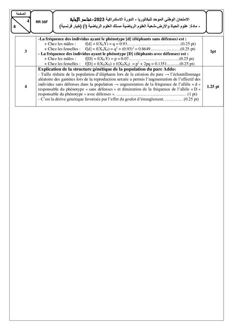 Examen National SVT Sciences Maths A 2023 Rattrapage Corrigé AlloSchool