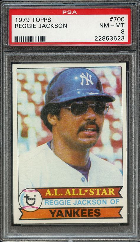 Lot Detail 1979 Topps 700 Reggie Jackson Psa Nm Mt 8