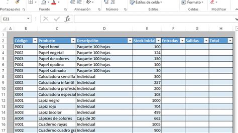 Excel Como Hacer Un Sistema De Inventario De Entrad Nbkomputer