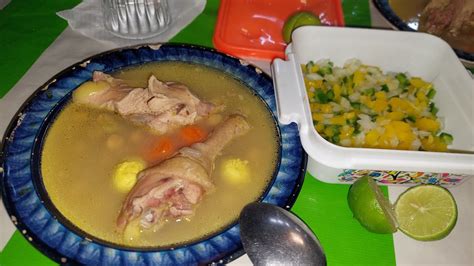 Caldo De Gallina Criolla Con Garbanzos Muy Facil De Preparar Receta