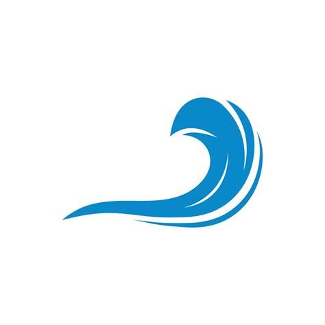 Water wave logo and Sea wave logo or beach water waves, with vector ...