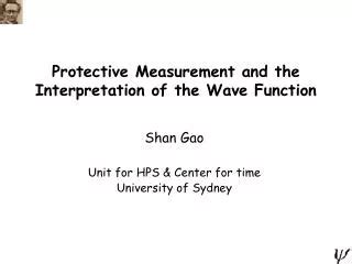 Ppt Lecture The Meaning Of Wave Function Powerpoint Presentation