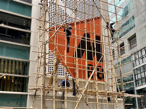 Bamboo Scaffolding: Bamboo Poles, Green Netting – Making Modernity in ...