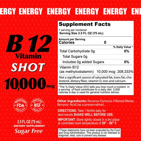 B12 Vitamin Shot with 10,000 MCG - 20 Pack – Alfa Vitamins Store