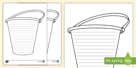 Bucket Writing Template Hecho Por Educadores Twinkl