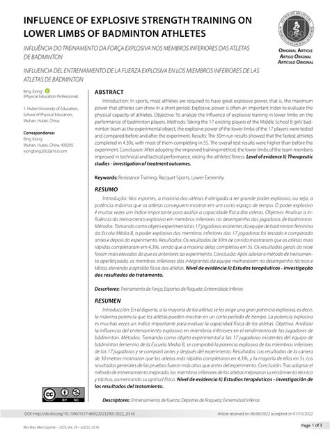 Pdf Influence Of Explosive Strength Training On Lower Limbs Of