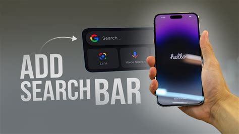 How To Add Google Search Bar To Home Screen IPone Tutorial YouTube