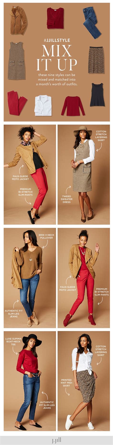 Mix It Up 9 Piece Capsule Wardrobe For Fall Only At Jjill Jjill