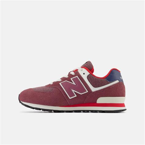 New Balance 574 Kids Washed Burgundy - Gc574nx1 - Shesha