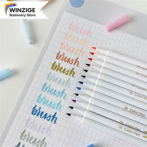 Jual Winzige Set Calligraphy Pen Brush Lettering Pen Aesthetic